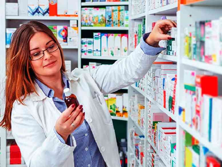 Farmacia con venta de medicamentos